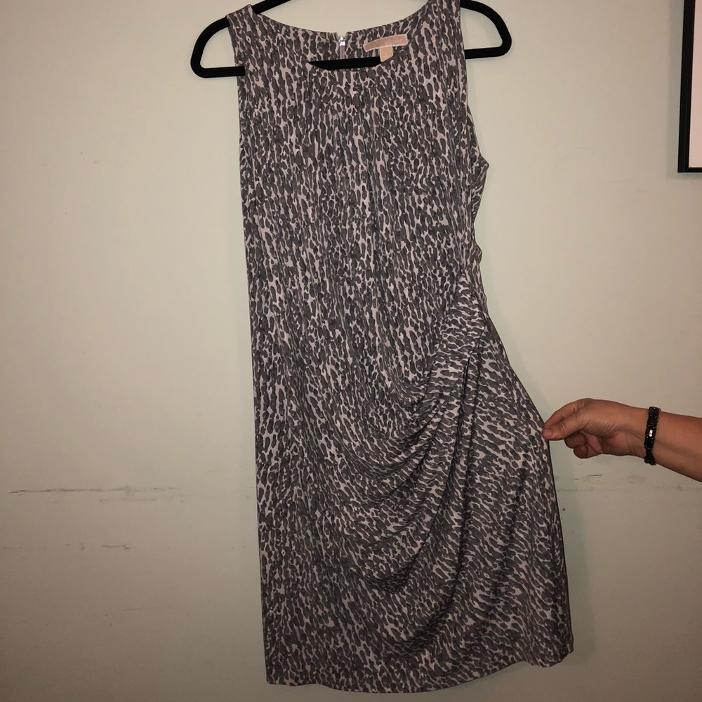 Leopard Grey and White Michael Kors Dress